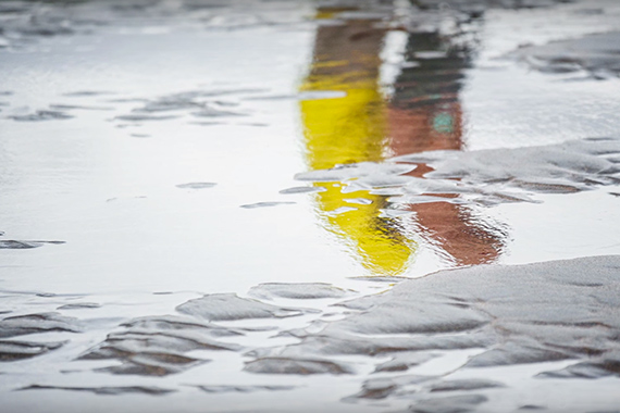 water reflection portrait