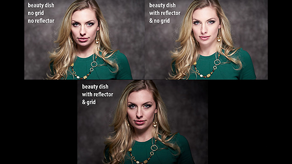 comparing different beauty dish techniques