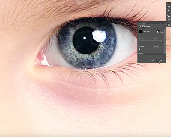 eye adjustments photoshop