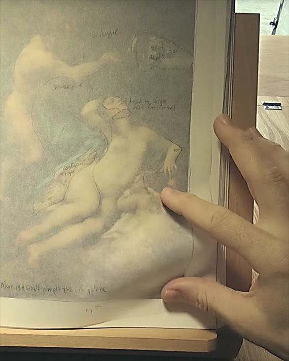 tracing fine art compositions