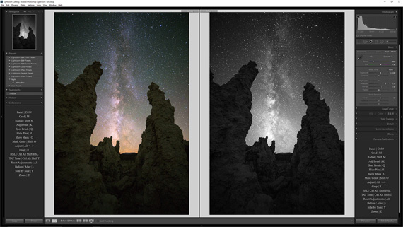 night landscape processing