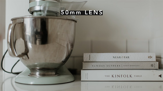 use of 50mm lens in interior photos