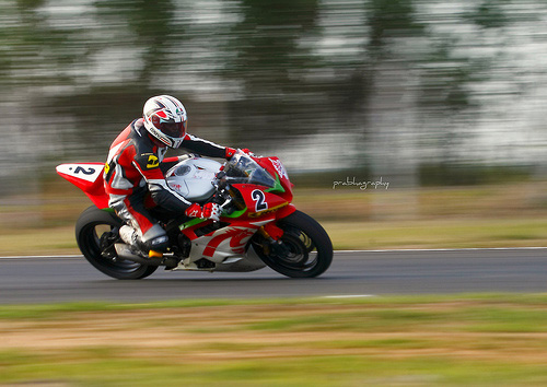 panning action photo