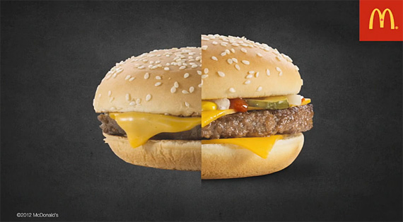 food photography from mcdonalds