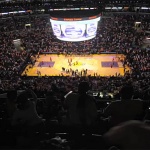 Timelapse Sequence of the Staples Center During Playoffs