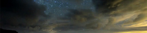 Ocean Sky Time-lapse Photography at Night