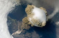 Interesting Photo of the Day: An Erupting Volcano Photographed From Space