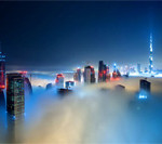 Interesting Photo of the Day: Otherworldly Dubai Skyline Shrouded in Fog