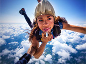 Interesting Photo of the Day: Skydiving Fashion Shoot in Freefall at 12,500 Feet