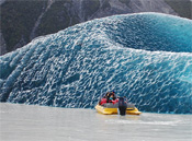 Interesting Photo of the Day: Massive Iceberg Rolls Over Exposing Dark Blue Underbelly