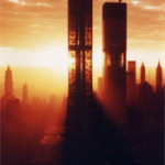 Interesting Photo of the Day: Sunrise Photo of the Twin Towers During Construction