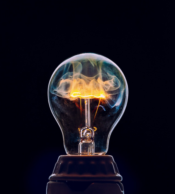 light bulb photography