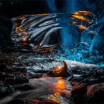 Interesting Photo of the Day: Playing with Fire in Ice Caves