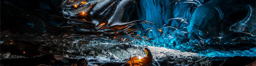 Interesting Photo of the Day: Playing with Fire in Ice Caves