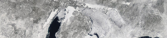 Interesting Photo of the Day: The Great (Frozen) Lakes