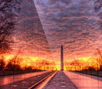 Interesting Photo of the Day: Vietnam Veterans Memorial Wall at Sunrise