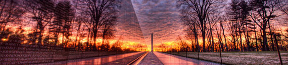 Interesting Photo of the Day: Vietnam Veterans Memorial Wall at Sunrise