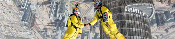 Stunning Imagery & Cameraflyer Talent at Burj Khalifa Base Jump
