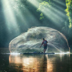 Interesting Photo of the Day: A Fisherman Casts His Net