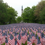 Interesting Photo of the Day: 37,000 Flags Planted in Boston Common for Memorial Day