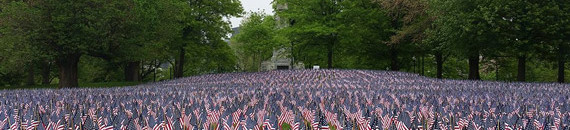 Interesting Photo of the Day: 37,000 Flags Planted in Boston Common for Memorial Day