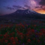 Interesting Photo of the Day: Mount Saint Helens Volcano Under a Blanket of Stars