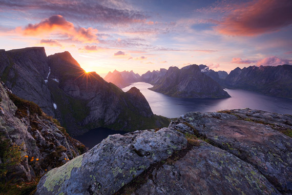 Interesting Photo of the Day: Sunset Over Lofoten, Norway