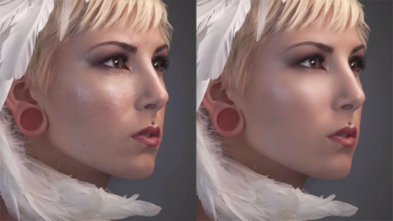 frequency separation retouch photoshop before and after