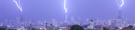 Stormy Timelapse Video Captures Triple Lightning Strike in Chicago