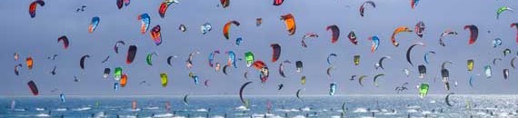 Interesting Photo of the Day: Kiteboarding Bonanza