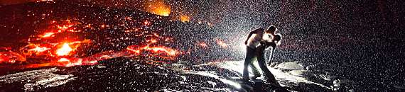 How Two Photographers Shot the Hottest Kiss Ever in Front of a Volcano