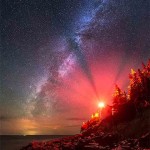 Interesting Photo of the Day: Vertical Panorama of Milky Way Over Acadia National Park