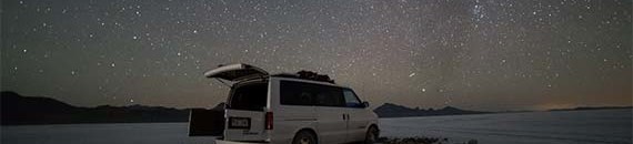 Interesting Photo of the Day: Adventure Van Stuck in Utah Salt Flats