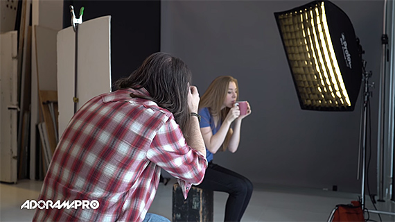 photographing steam lighting setup
