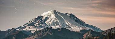 Interesting Photo of the Day: Mount Rainier in the Moonlight