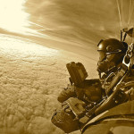 Interesting Photo of the Day: Parachutist at High Altitude