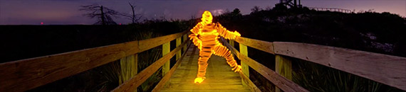 Light Painting the Outline of a Person with Long Exposure Photography