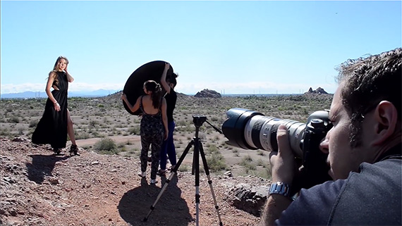 using a reflector for outdoor portraits