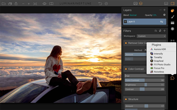 neptune luminar photo editor