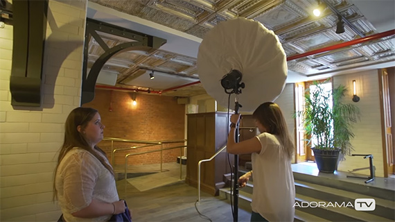 wedding shoot in a basement