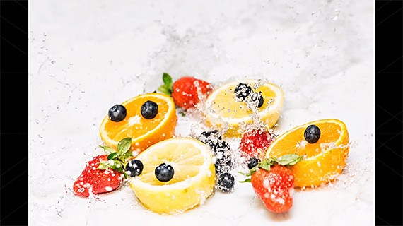 creative fruit photography