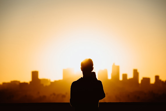 silhouette photo