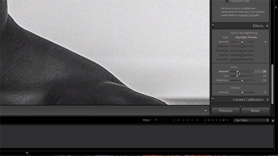 how to add grain in lightroom