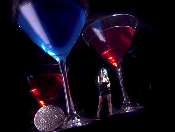 Forced perspective martini