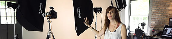 Headshot Photography Studio Equipment Setup