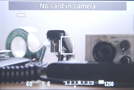 Without the Depth of Field preview