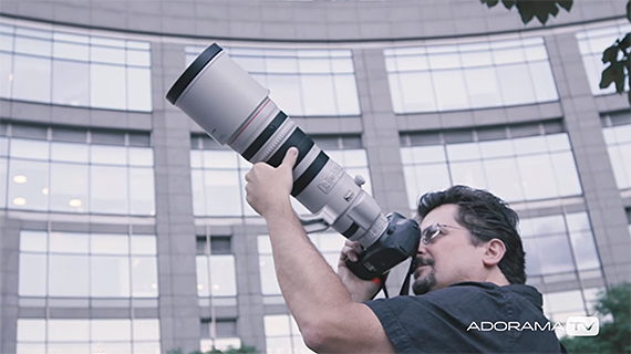 long lens photograph moon