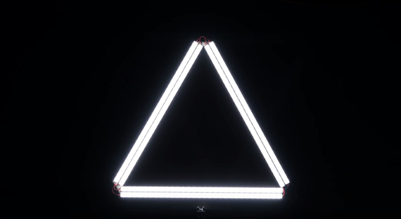 diy triangle ring light