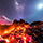 Interesting Photo of the Day: Lava Flow, Milky Way, Meteor, and Moon