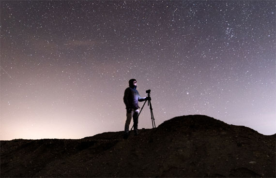 photographing stars